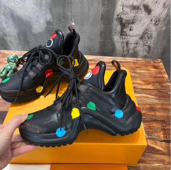 archlight men women sneakers luxury designer trainer sneaker fashion leather ncrease breathability outdoors leisure sports shoes size 35-45, Black
archlight men women sneakers luxury designer trainer sneaker fashion leather ncrease breathability outdoors leisure sports shoes size 35-45, Black