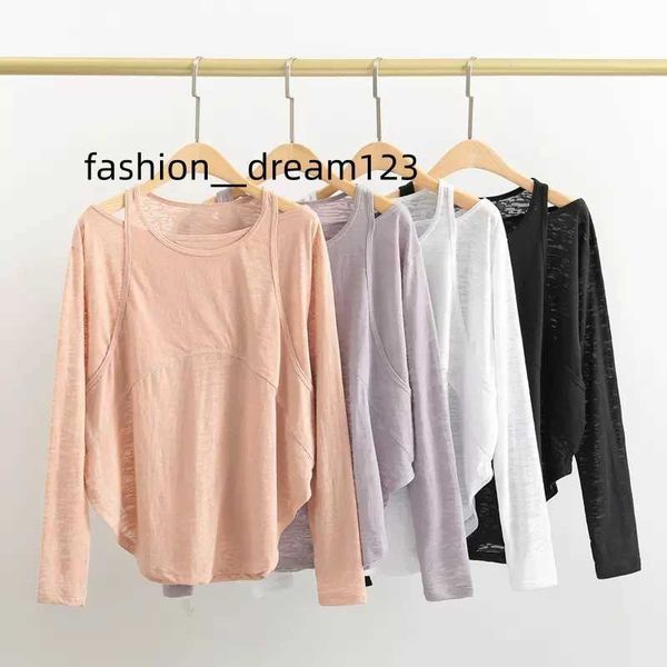 luluwomen yoga clothing women's light and loose thin long-sleeved quick-drying fitness t-shirt running breathable sports blouse, Gray
luluwomen yoga clothing women's light and loose thin long-sleeved quick-drying fitness t-shirt running breathable sports blouse, Gray