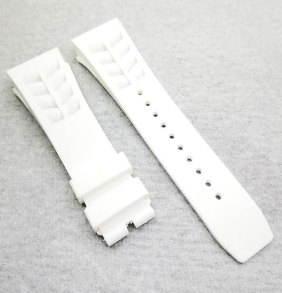25mm white watch band 20mm folding clasp rubber strap for rm011 rm 5003 rm50011669903, Black;brown
25mm white watch band 20mm folding clasp rubber strap for rm011 rm 5003 rm50011669903, Black;brown