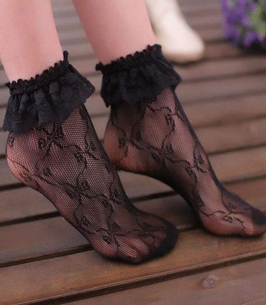2017 women lace ruffle hollow out floral pleats fishnet hole short ankle socks4573413, Black;white
2017 women lace ruffle hollow out floral pleats fishnet hole short ankle socks4573413, Black;white