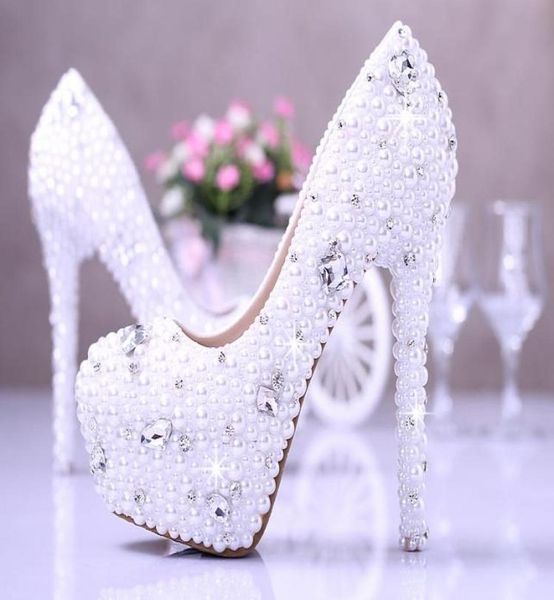 white elegant honeymoon imitation pearl wedding dress shoes gorgeous bridal shoes 14cm super high heel dress shoes 1189853, Black
white elegant honeymoon imitation pearl wedding dress shoes gorgeous bridal shoes 14cm super high heel dress shoes 1189853, Black