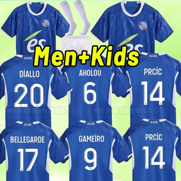 23 24 rc strasbourg alsace soccer jerseys gameiro ajorque maillot de foot home blue 2023 2024 aholou thomasson lienard diallo djiku m.waris, Black;yellow
23 24 rc strasbourg alsace soccer jerseys gameiro ajorque maillot de foot home blue 2023 2024 aholou thomasson lienard diallo djiku m.waris, Black;yellow
