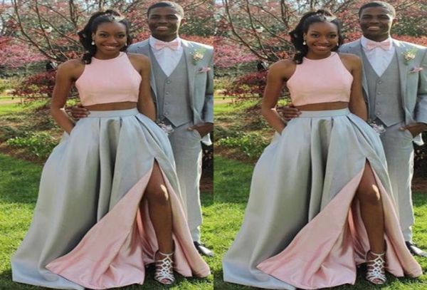 fashion two pieces prom dresses long formal two tone blush pink silver evening party gowns with split and pockets1646846, Black
fashion two pieces prom dresses long formal two tone blush pink silver evening party gowns with split and pockets1646846, Black