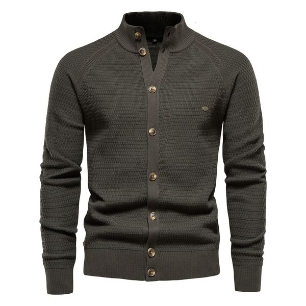 men's sweaters aiopeson knitted mens cardigan cotton button mock neck sweater for men winter fashion designer cardigans men 230807, White;black
men's sweaters aiopeson knitted mens cardigan cotton button mock neck sweater for men winter fashion designer cardigans men 230807, White;black