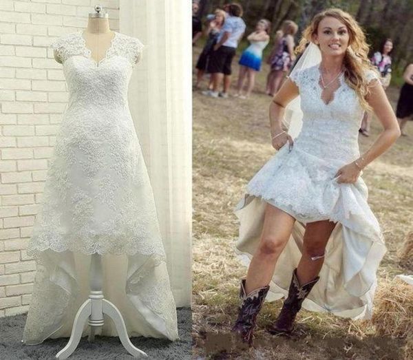 stunning hi lo vneck lace wedding dresses boho bridal dress 2019 short sleeve country wedding dress vestido de novia plus size ch8686824, White
stunning hi lo vneck lace wedding dresses boho bridal dress 2019 short sleeve country wedding dress vestido de novia plus size ch8686824, White