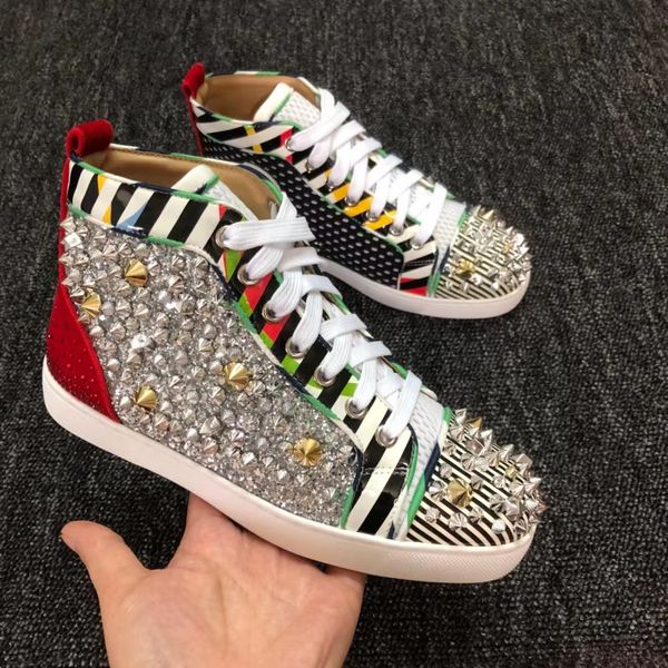 designer shoes red bottoms men women low cut platform sneakers luxury high vintage bottoms loafers leather spikes party casual trainers 07, Black
designer shoes red bottoms men women low cut platform sneakers luxury high vintage bottoms loafers leather spikes party casual trainers 07, Black
