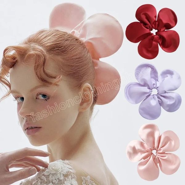 korean large flower hair scrunchies hairband for women princess elegant elastic ponytail hair rope headdress hair accessories, Slivery;white
korean large flower hair scrunchies hairband for women princess elegant elastic ponytail hair rope headdress hair accessories, Slivery;white