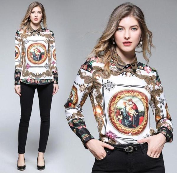 spring summer fall runway vintage print collar button front long sleeve womens ladies casual office shirts blouse new arrival7741477, White
spring summer fall runway vintage print collar button front long sleeve womens ladies casual office shirts blouse new arrival7741477, White