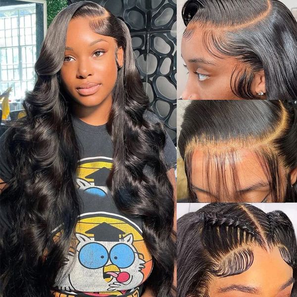13x4 Lace Front Human Hair Wigs Brazilian Body Wave Lace Front Wig 13x6 HD Lace Frontal Wigs For Women Human Hair Closure Wig, Black
13x4 Lace Front Human Hair Wigs Brazilian Body Wave Lace Front Wig 13x6 HD Lace Frontal Wigs For Women Human Hair Closure Wig, Black