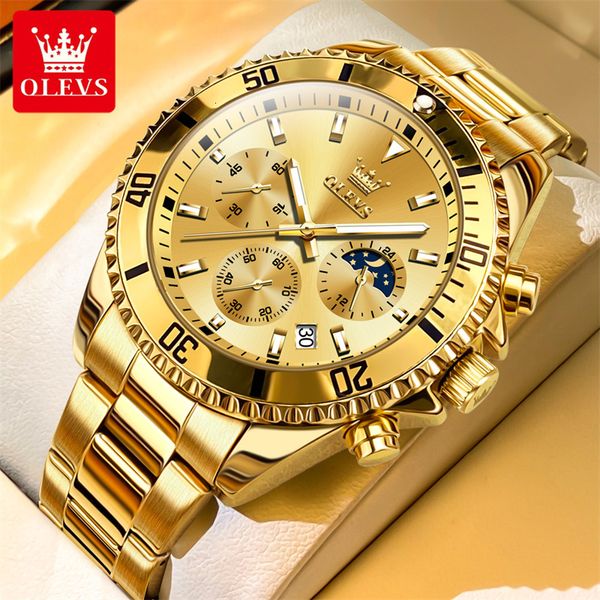 wristwatches olevs watch men brand luxury gold quartz military watches waterproof date luminous stainless steel men clock reloj 230807, Slivery;brown
wristwatches olevs watch men brand luxury gold quartz military watches waterproof date luminous stainless steel men clock reloj 230807, Slivery;brown