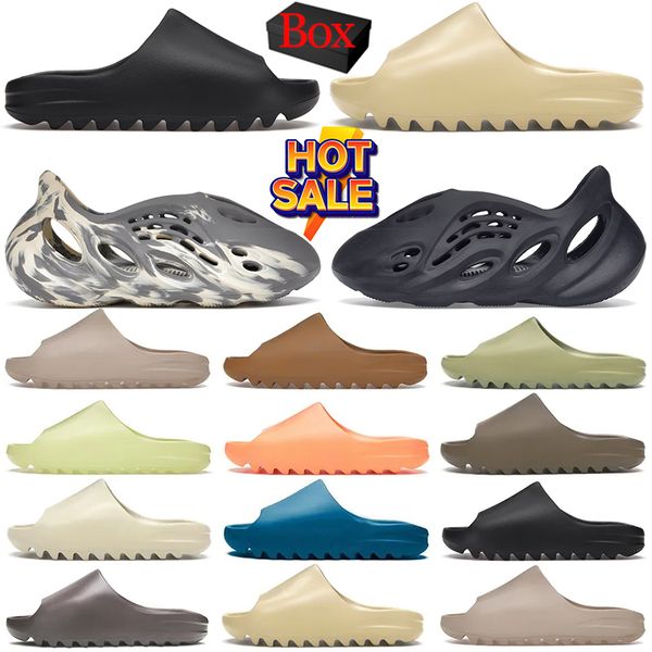 with box designer slippers slide foam runner slider slides onyx pure bone mineral blue glow green resin slipper sandals men women clog runr, Black
with box designer slippers slide foam runner slider slides onyx pure bone mineral blue glow green resin slipper sandals men women clog runr, Black