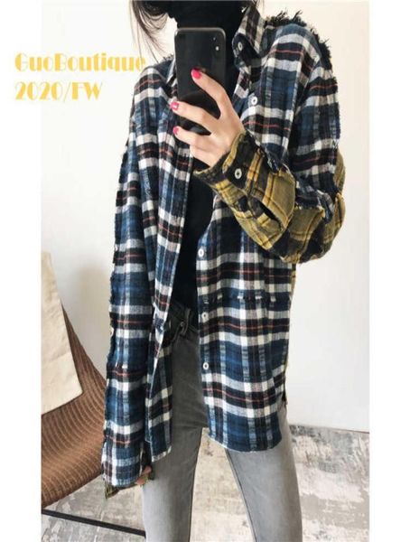 women039s shirts r13 girls close their eyes into aw20 fashionable contrast tassel stitching loose bf wind brushed plaid shirt5690547, White
women039s shirts r13 girls close their eyes into aw20 fashionable contrast tassel stitching loose bf wind brushed plaid shirt5690547, White