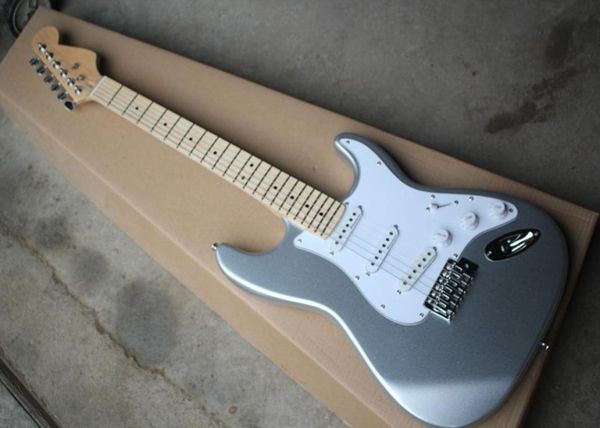electric guitar with big silver factory in pearl white and pickguard microphones channel region providing customized services4435653
electric guitar with big silver factory in pearl white and pickguard microphones channel region providing customized services4435653
