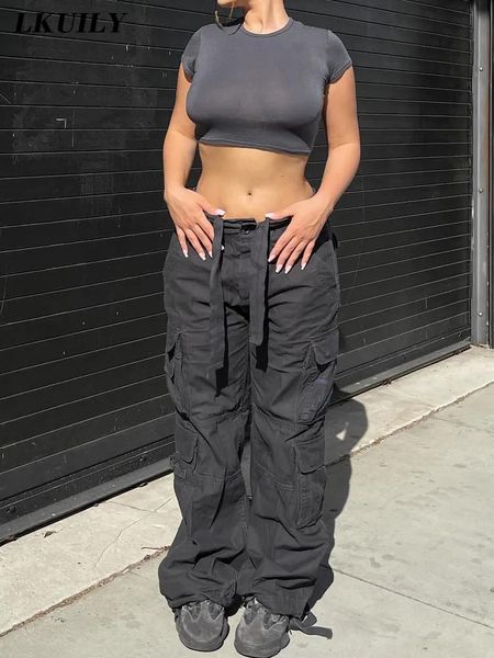women s pants s vintage cargo overalls baggy jean casual fashion y2k 90s streetwear big pockets high waist straight denim trousers 230808, Black;white
women s pants s vintage cargo overalls baggy jean casual fashion y2k 90s streetwear big pockets high waist straight denim trousers 230808, Black;white