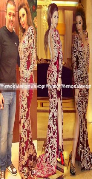 arabic myriam fares burgundy v neck mermaid evening dresses embroidery 2019 fashion african formal prom gowns4775878, Black;red
arabic myriam fares burgundy v neck mermaid evening dresses embroidery 2019 fashion african formal prom gowns4775878, Black;red