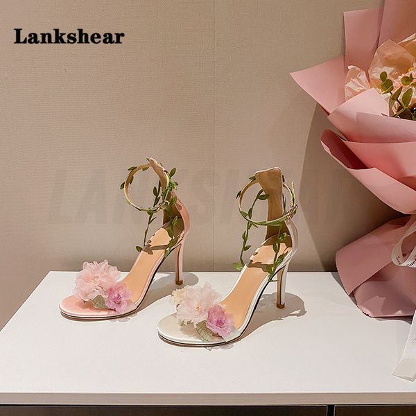 sandals women pink chiffon flower high heels sandals one word rattan strappy sandals white pink ankle strap women's wedding shoes 23080, Black
sandals women pink chiffon flower high heels sandals one word rattan strappy sandals white pink ankle strap women's wedding shoes 23080, Black