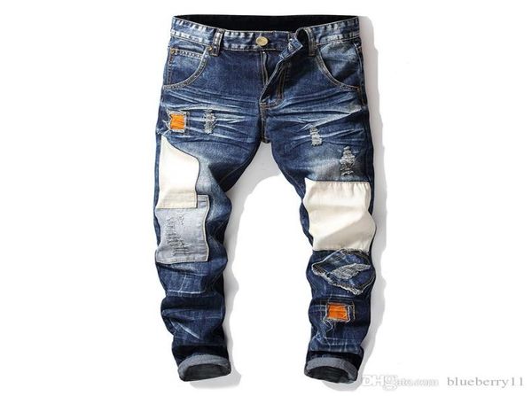 idopy fashion mens vintage washed patckwork jeans brand designer straight fit denim pants ripped jean trousers for men4205512, Blue
idopy fashion mens vintage washed patckwork jeans brand designer straight fit denim pants ripped jean trousers for men4205512, Blue
