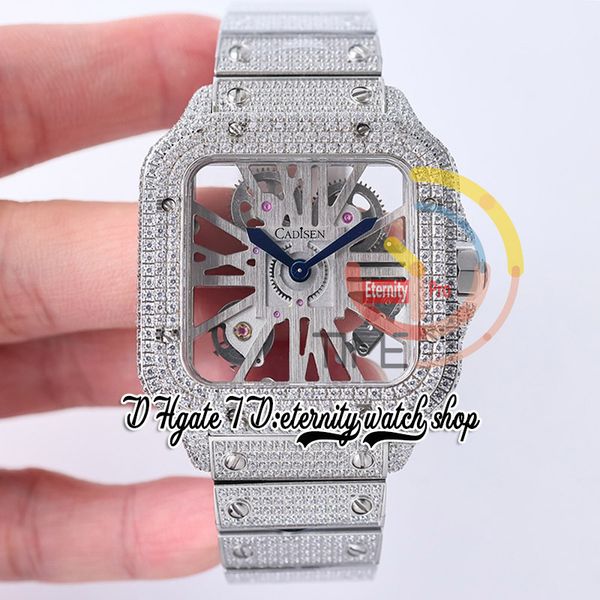 sf twf0015 swiss ronda 4s20 quartz mens watch fully iced out diamonds bezel roman markers skeleton dial stainless diamond bracelet super edi, Slivery;brown
sf twf0015 swiss ronda 4s20 quartz mens watch fully iced out diamonds bezel roman markers skeleton dial stainless diamond bracelet super edi, Slivery;brown
