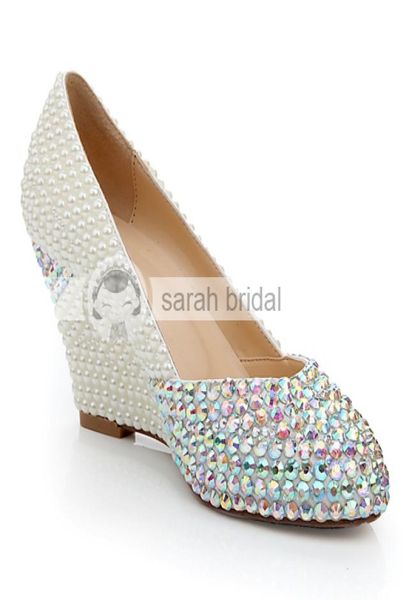 2019 custom wedding shoes with rhinestone pearls round toe wedge heel leather fashion ivory woman039s party prom shoes for brid8480916, Black
2019 custom wedding shoes with rhinestone pearls round toe wedge heel leather fashion ivory woman039s party prom shoes for brid8480916, Black