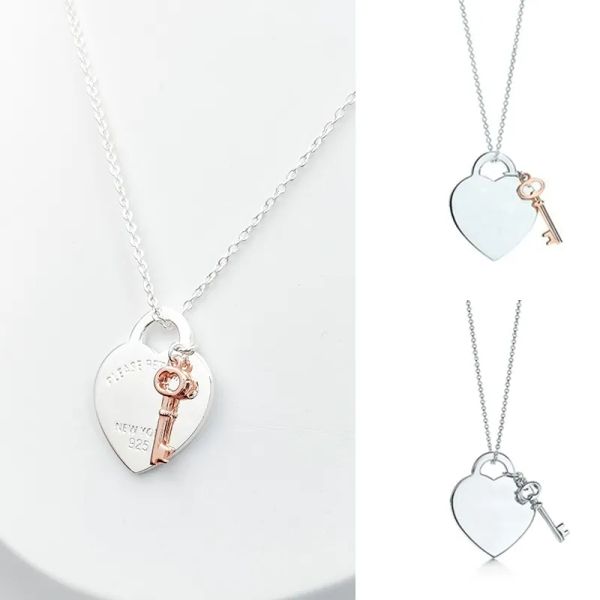 Tiff Designer Necklace Christmas Gift Heart And Key Pendant Necklace For Women 925 Silver Sterling Luxury Jewelry Gifts Co Drop 220412 Tiff Valentine's Day gift
Tiff Designer Necklace Christmas Gift Heart And Key Pendant Necklace For Women 925 Silver Sterling Luxury Jewelry Gifts Co Drop 220412 Tiff Valentine's Day gift