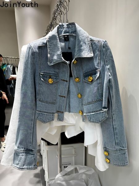 womens jackets ropa mujer denim jacket women clothing long sleeve tunic crop streetwear fashion outwear casual vintage y2k coat 230808, Black;brown
womens jackets ropa mujer denim jacket women clothing long sleeve tunic crop streetwear fashion outwear casual vintage y2k coat 230808, Black;brown