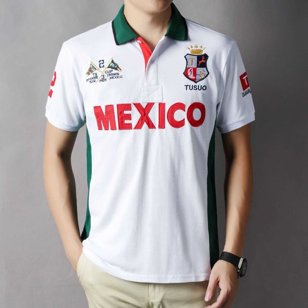 ts crown fashion brand new polo shirt men's short sleeve loose cotton mexico leisure fashion urban student sports style, White;black
ts crown fashion brand new polo shirt men's short sleeve loose cotton mexico leisure fashion urban student sports style, White;black