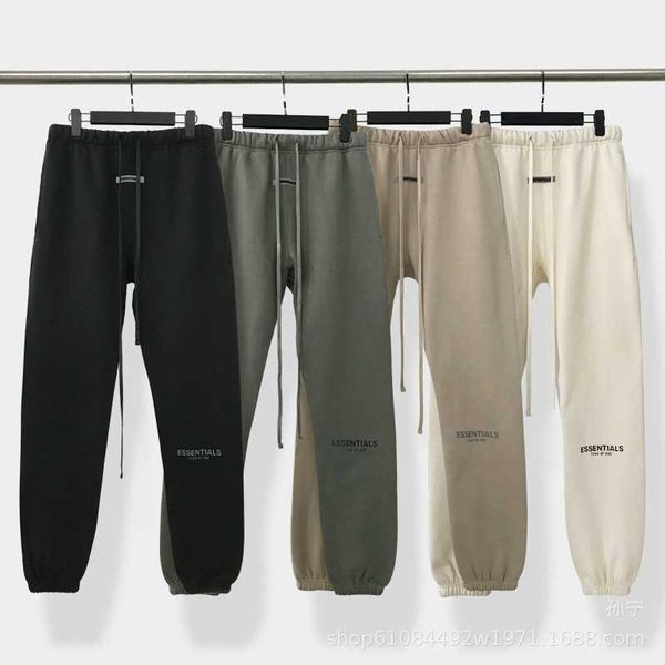 double thread esential reflective drawcord casual pant high street trousers plush, Black
double thread esential reflective drawcord casual pant high street trousers plush, Black