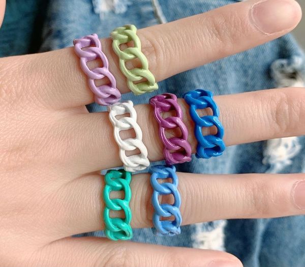 trendy handmade geometric hollow irregular chain ring colorful open metal rings for women girls jewelry7283913, Silver
trendy handmade geometric hollow irregular chain ring colorful open metal rings for women girls jewelry7283913, Silver