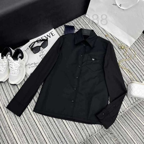 women's blouses & shirts designer new commuting versatile style reduced age inverted triangle pocket polo collar long sleeve shirt izam, White
women's blouses & shirts designer new commuting versatile style reduced age inverted triangle pocket polo collar long sleeve shirt izam, White