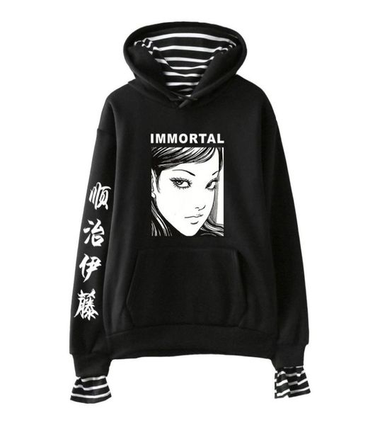 horror comic junji ito hoodies women men fake two piece hooded sweatshirt harajuku streetwear hip hop pullover hooded jacket3307233, Black
horror comic junji ito hoodies women men fake two piece hooded sweatshirt harajuku streetwear hip hop pullover hooded jacket3307233, Black