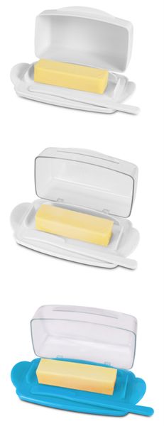 butter dish with counterlid, durable plastic butter container with spreader knife, cute handle and flip lid design for easy access, non-slip
butter dish with counterlid, durable plastic butter container with spreader knife, cute handle and flip lid design for easy access, non-slip