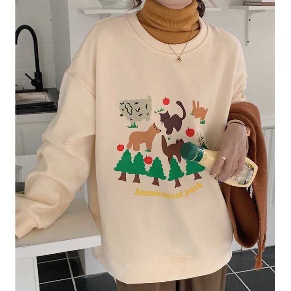 no brand name velvet and thickened autumn/winter cartoon print round neck jumper new loose and age reducing sweater girl student trend, Black
no brand name velvet and thickened autumn/winter cartoon print round neck jumper new loose and age reducing sweater girl student trend, Black