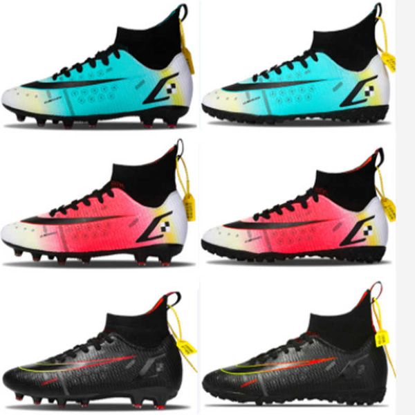 youth mens high football boots professional tf ag soccer shoes fashion sneakers kids training shoes
youth mens high football boots professional tf ag soccer shoes fashion sneakers kids training shoes