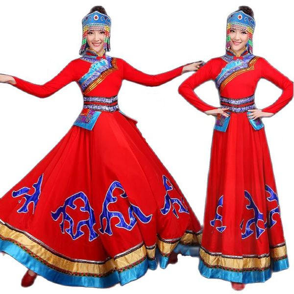 red stage wear long dress women mongolia traditional dance clothes classical performance clothing chinese dance costumes for singers, Black;red
red stage wear long dress women mongolia traditional dance clothes classical performance clothing chinese dance costumes for singers, Black;red