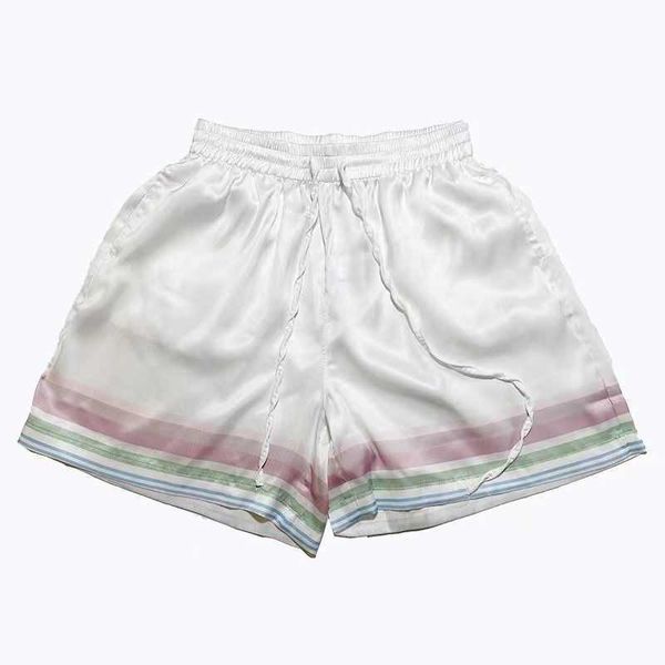 casablanca 22ss tennis club printed silk shorts capris for men and women couples loose fit summer fashion, White;black
casablanca 22ss tennis club printed silk shorts capris for men and women couples loose fit summer fashion, White;black