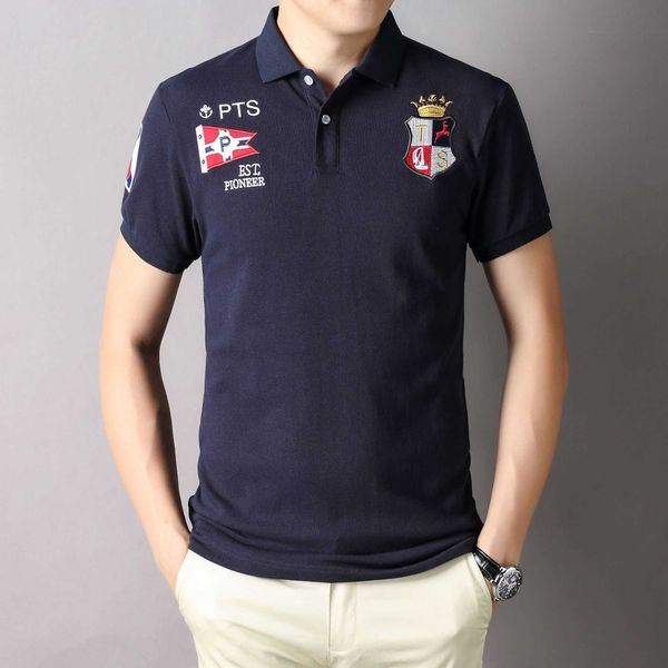 british royal leisure sports pure cotton polo shirt men's short sleeve embroidery white blue colorful blue, White;black
british royal leisure sports pure cotton polo shirt men's short sleeve embroidery white blue colorful blue, White;black