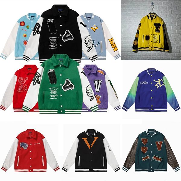 mens varsity jacket baseball coat fashion womens letterman jackets women jacket embroiderd letter jacket single breasted couples men's, Black;brown
mens varsity jacket baseball coat fashion womens letterman jackets women jacket embroiderd letter jacket single breasted couples men's, Black;brown