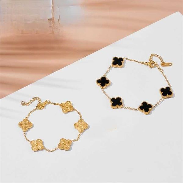 van clover bracelet gold 18k double sided lucky bracelet fashion new light luxury exquisite four leaf flower same style, Golden;silver
van clover bracelet gold 18k double sided lucky bracelet fashion new light luxury exquisite four leaf flower same style, Golden;silver