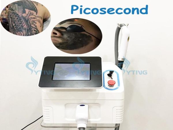 

new portable beauty nd yag tattoo removal machine pico spots remover 755 1320 1064 532nm picosecond q switched freckle remov6341560, Black