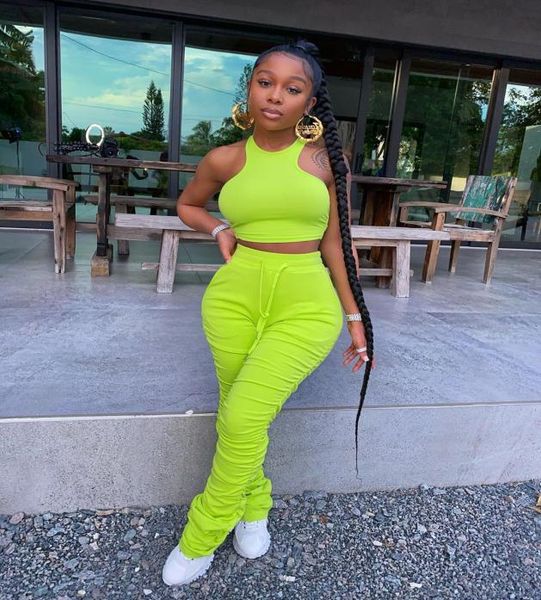 summer pink 2 piece set women outfits stacked pants leggings crop female ladies tracksuit joggers women matching sets3839321, Gray
summer pink 2 piece set women outfits stacked pants leggings crop female ladies tracksuit joggers women matching sets3839321, Gray