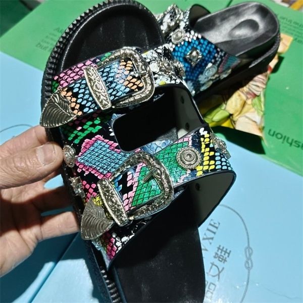 sandals summer women slippers punk rock rivets platform leather mules creative metal fittings slippers female casual sandals shoe slides 230, Black
sandals summer women slippers punk rock rivets platform leather mules creative metal fittings slippers female casual sandals shoe slides 230, Black