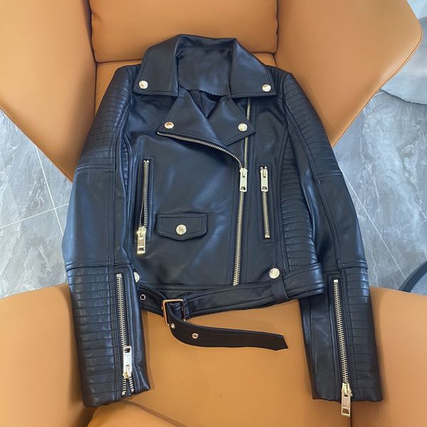 womens leather faux jacket spring short length locomotive model imported zealand sheepskin coat with belt slim cothes female 230808, Black
womens leather faux jacket spring short length locomotive model imported zealand sheepskin coat with belt slim cothes female 230808, Black