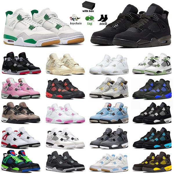 with box men women basketball shoes 4 4s sneaker black cat canvas fire red red thunder sail white oreo pure money university bred og pine gr
with box men women basketball shoes 4 4s sneaker black cat canvas fire red red thunder sail white oreo pure money university bred og pine gr