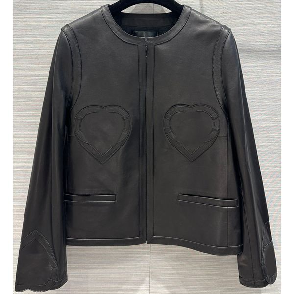 8.8 fashion black crew neck long sleeve heart sheepskin genuine leather jacket women
8.8 fashion black crew neck long sleeve heart sheepskin genuine leather jacket women