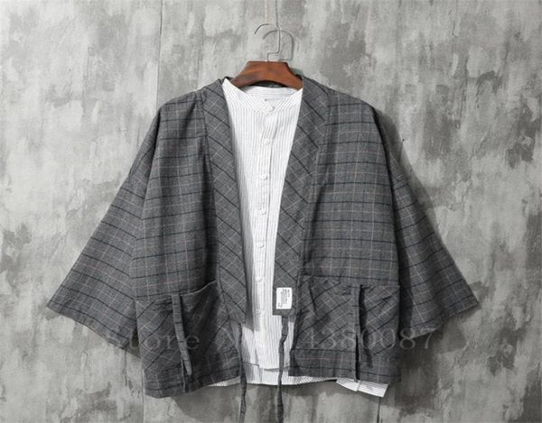 men039s kimono japanese traditional style coat cardigan casual loose haori retro plaid samurai jacket asian clothing yukata eth9440852, Red
men039s kimono japanese traditional style coat cardigan casual loose haori retro plaid samurai jacket asian clothing yukata eth9440852, Red