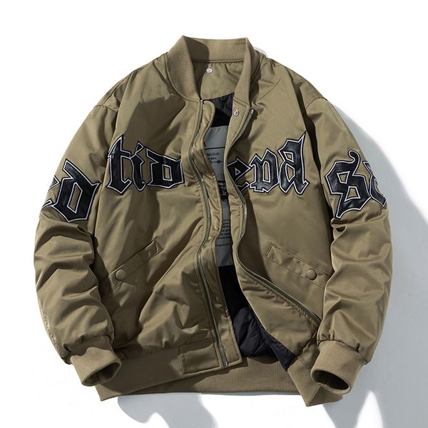 men's jackets men women letter baseball jacket winter vintage bomber jacket fashion hip hop american coat hooded parkas couple high str, Black;brown
men's jackets men women letter baseball jacket winter vintage bomber jacket fashion hip hop american coat hooded parkas couple high str, Black;brown