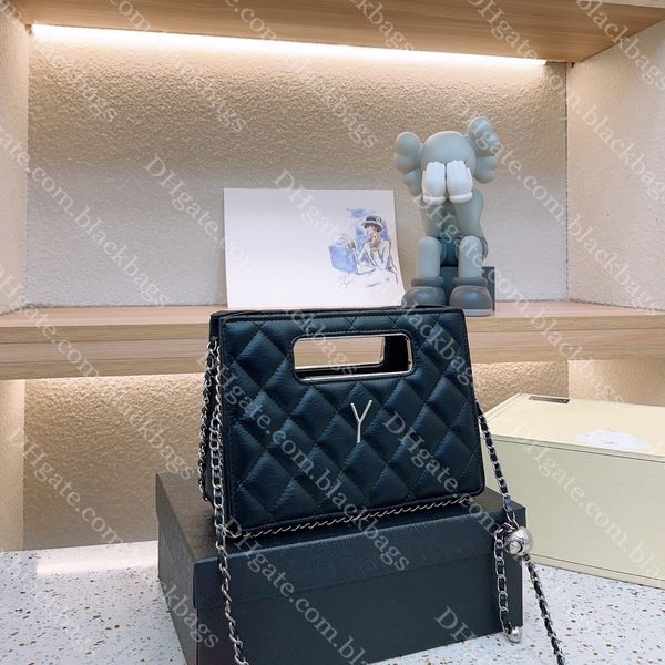 portable box bag designer women tote bag classic black y handbag metal chain crossbody bags
portable box bag designer women tote bag classic black y handbag metal chain crossbody bags