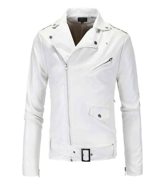 men slim white leather jackets oblique zipper motorcycle outwear moto biker coats size 4xl309n3717109, Black
men slim white leather jackets oblique zipper motorcycle outwear moto biker coats size 4xl309n3717109, Black