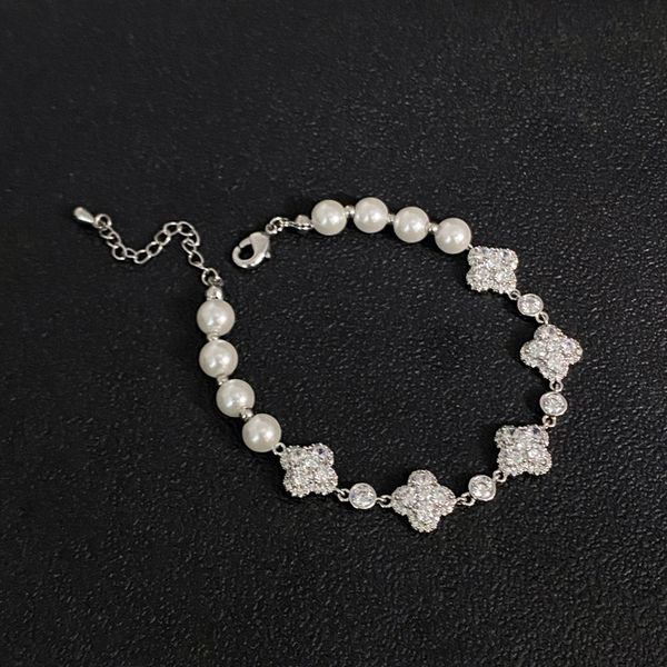 zircon flower pearl bracelets jewelry four-leaf cleef clover luxury design wedding jewelry chirstmas gift, Black
zircon flower pearl bracelets jewelry four-leaf cleef clover luxury design wedding jewelry chirstmas gift, Black