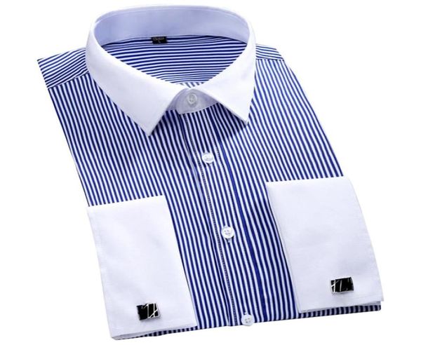 2019 new design white collar striped french cufflinks men shirts long sleeve french cuff party men dress shirts plus size 4xl 469771861, White;black
2019 new design white collar striped french cufflinks men shirts long sleeve french cuff party men dress shirts plus size 4xl 469771861, White;black